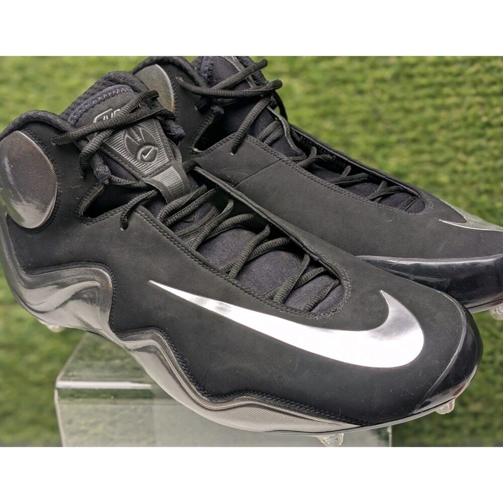 Nike Zoom Flyposite Dethachable Cleats 354781 006 Black Calvin Johnson Size 16